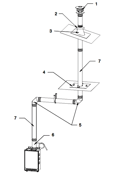 4" Angled Rooftop Termination Kit