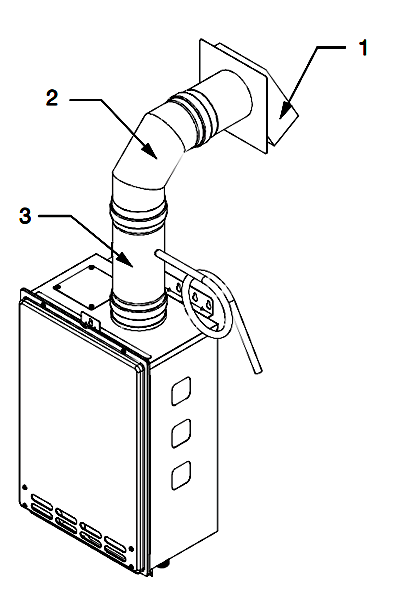 4" Non-Combustible Sidewall Termination Kit (W/ Condensate Trap)