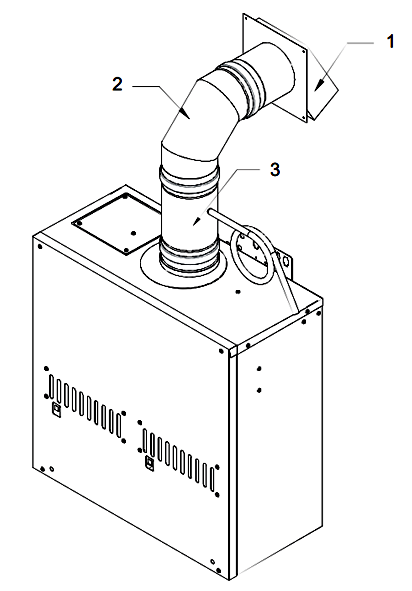 5" Non-Combustible Sidewall Termination Kit (W/ Condensate Trap)