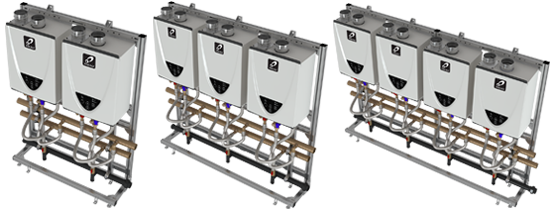 Commercial Tankless Free-Standing Rack Systems